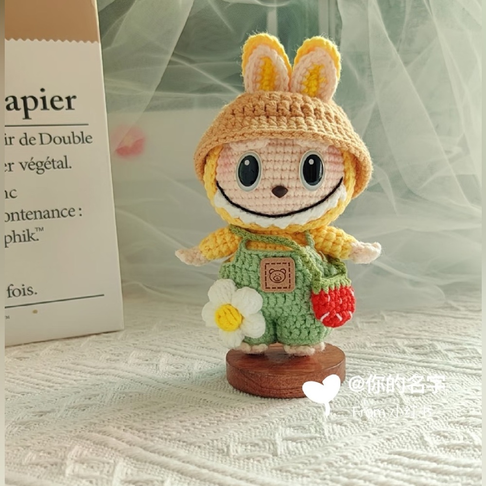 Crochet Labubu Doll-Unique Stuffed Toy-Cute Delicate Crochet Doll-Gift for Kids - Picture 8 of 10